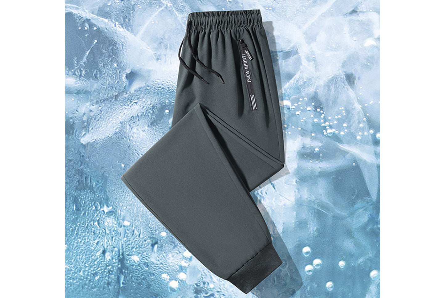 **Men's Ice Silk Pants - Cool, Breathable Casual Sweatpants**