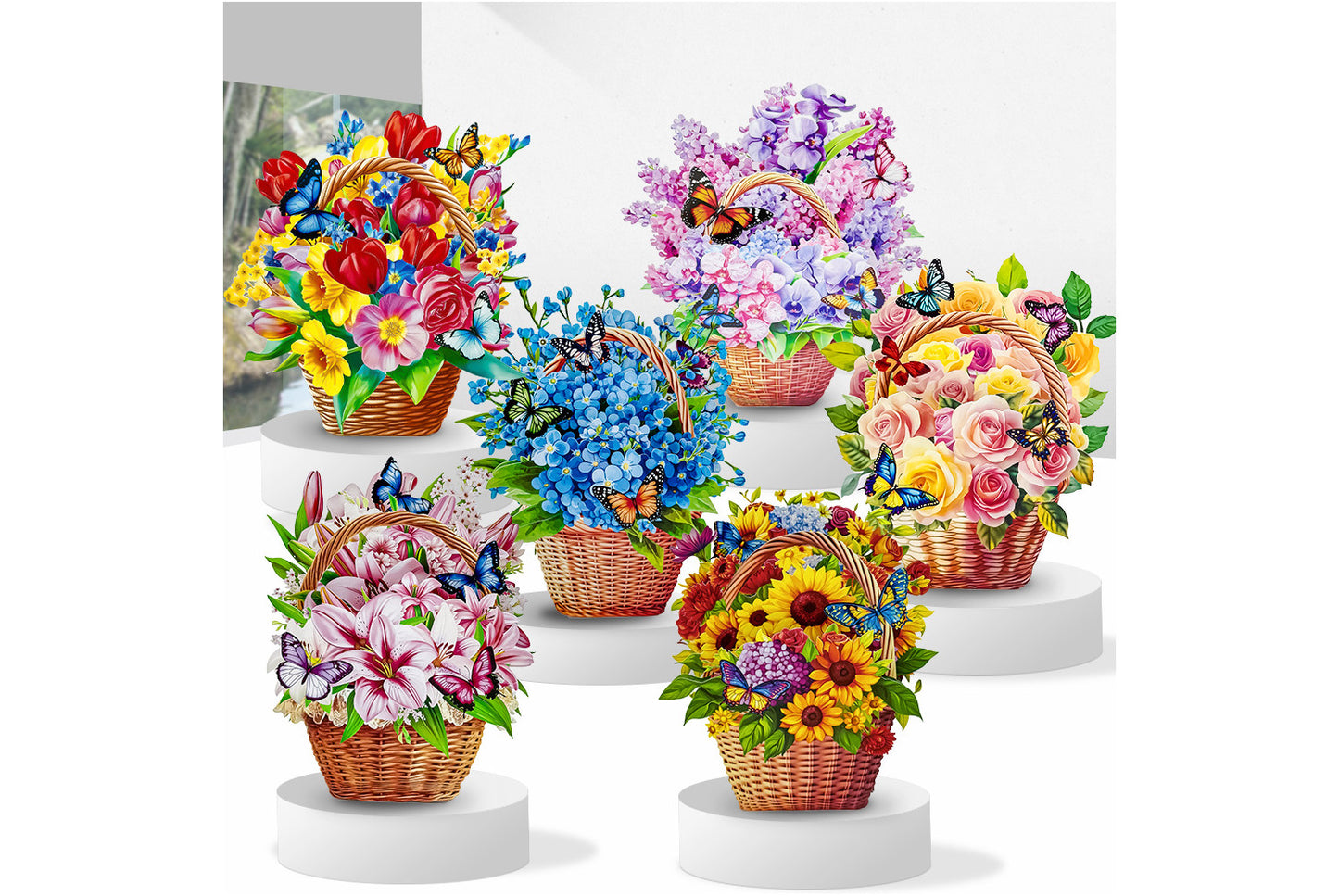3D Pop-Up Greeting Card with Floral Design