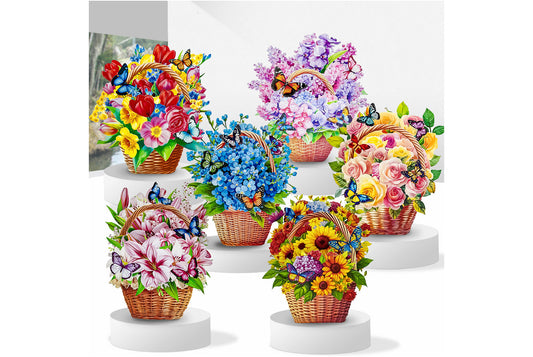 3D Pop-Up Greeting Card with Floral Design