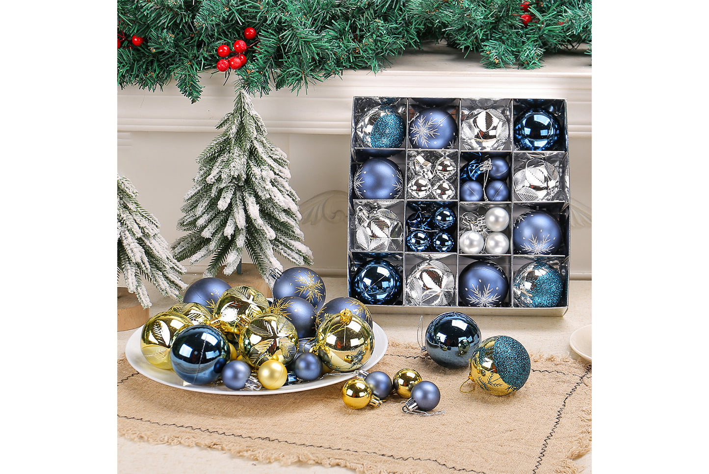 *Electroplating Shaped Christmas Ball Pendant