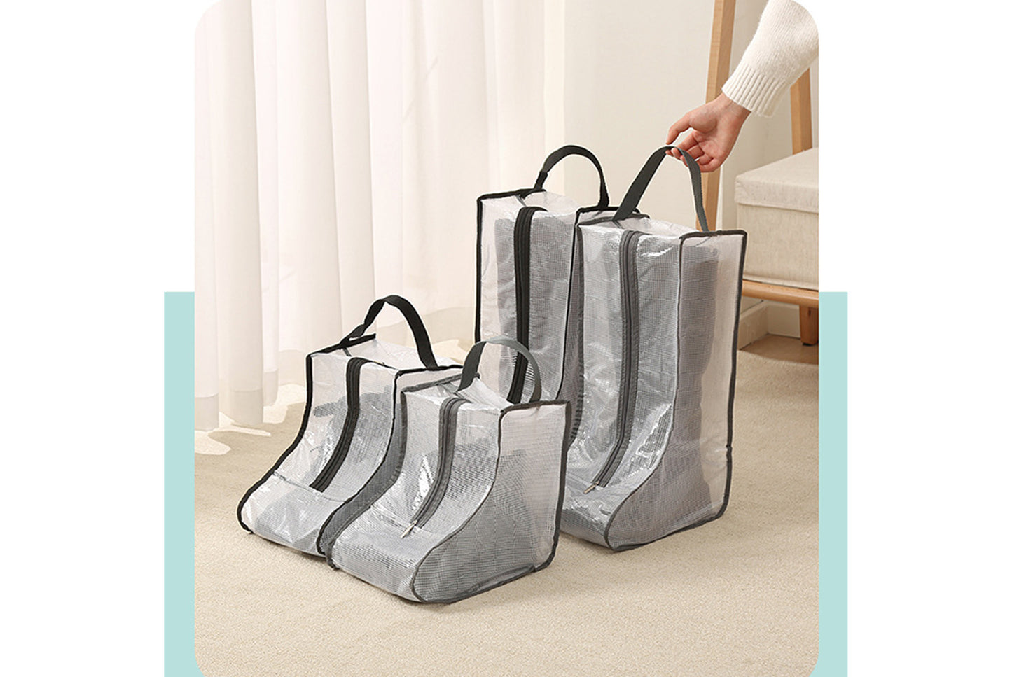 Transparent Waterproof Shoe and Boot Dustproof Bag