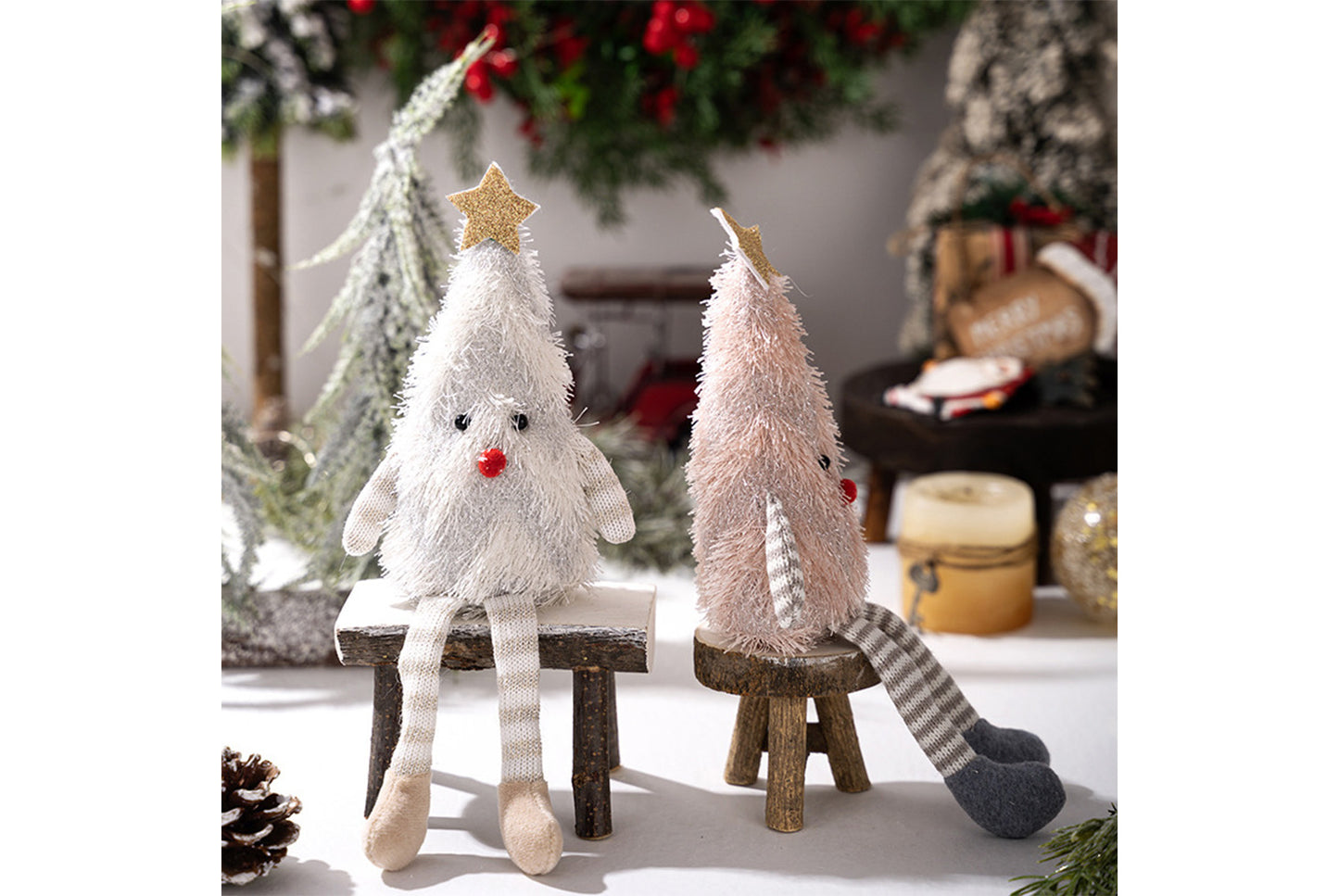 **Cute Plush Christmas Tree Doll**