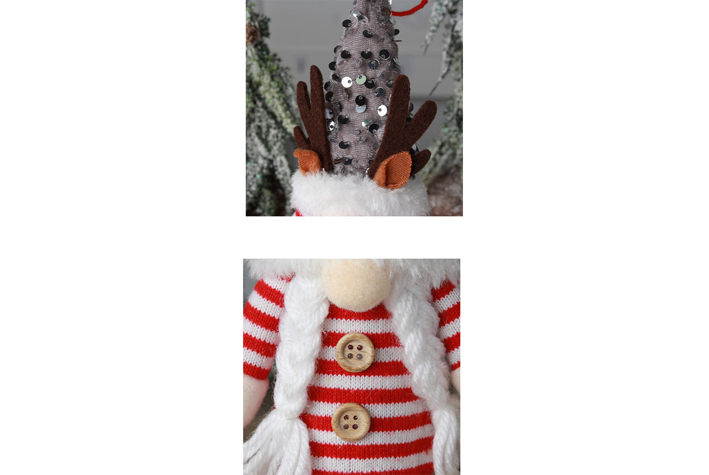 Faceless Old Man Deer Antler Doll Ornament