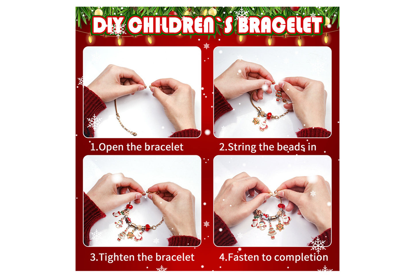 DIY Christmas Bracelet Blind Box Countdown Calendar