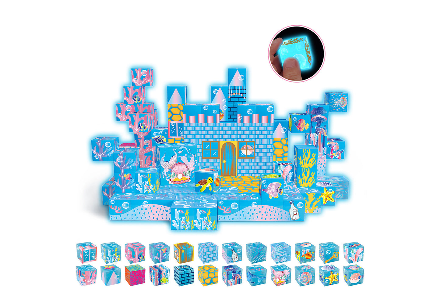 Glow-in-the-Dark Magnetic Blocks