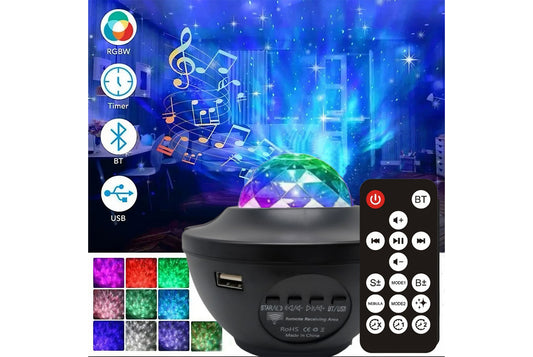 Water Ripple Starry Sky Projector Lamp