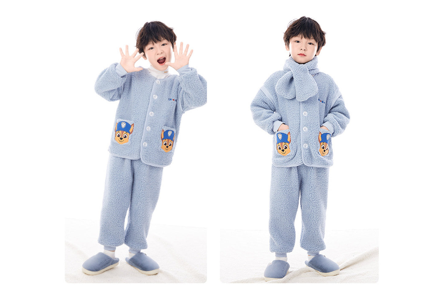 **Paw Patrol Children's Fleece Warm Homewear Three-Piece Set**