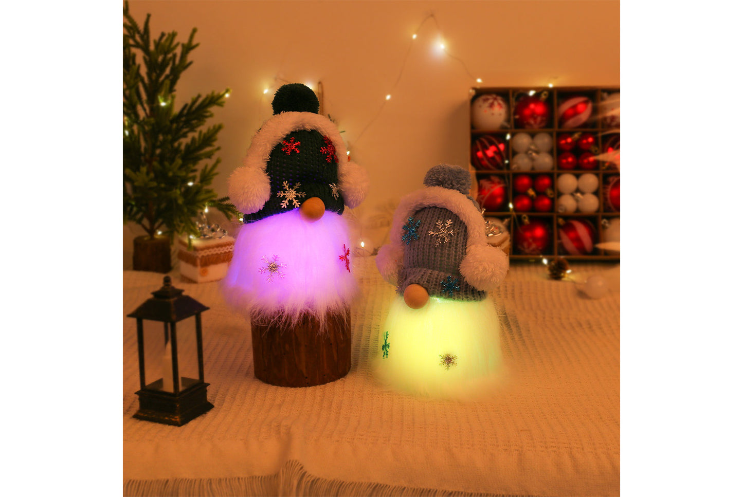 Children's Christmas Gift - Light-Up Musical Knitted Hat Doll