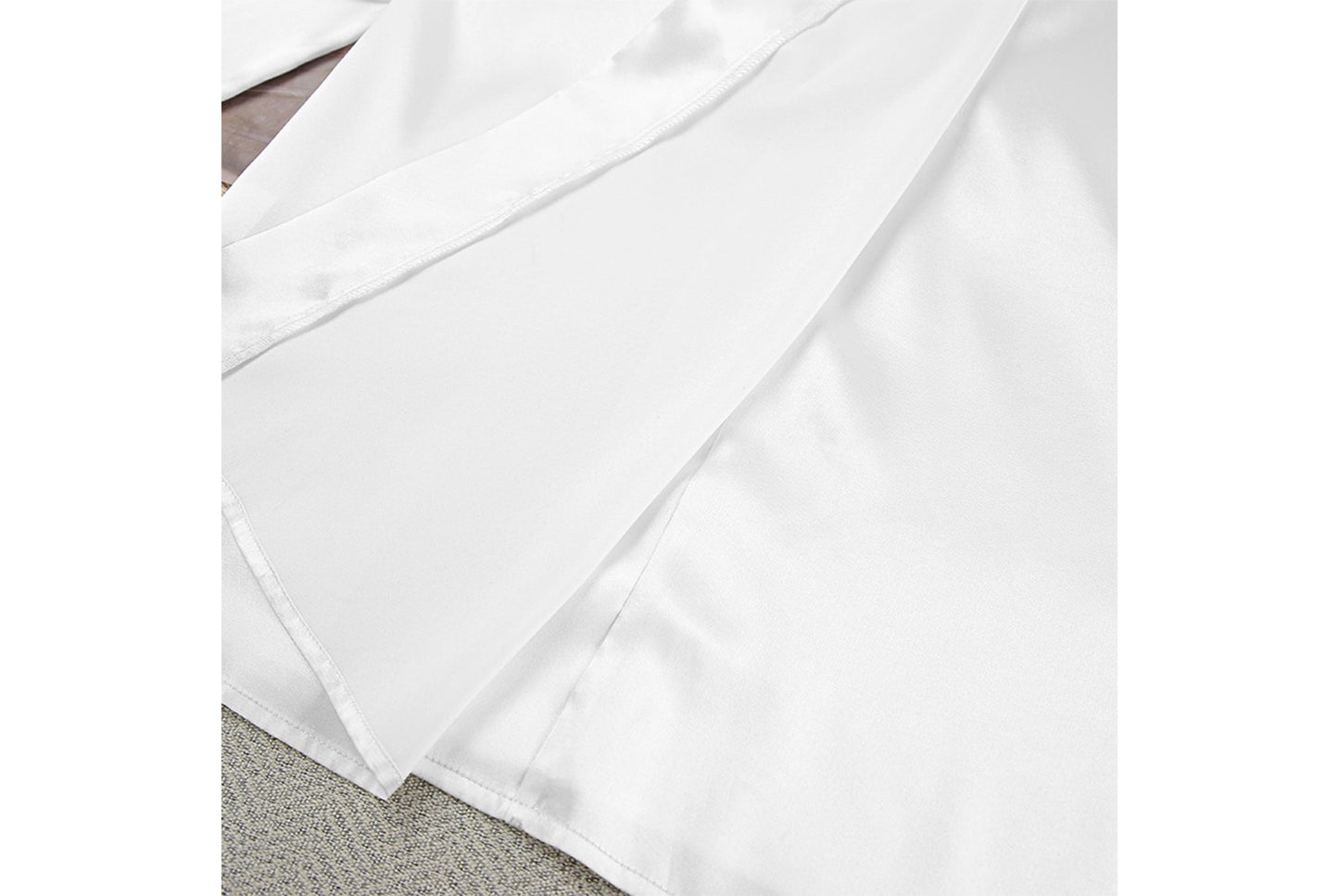 **Sexy Strappy Satin Nightdress Two-Piece Set**