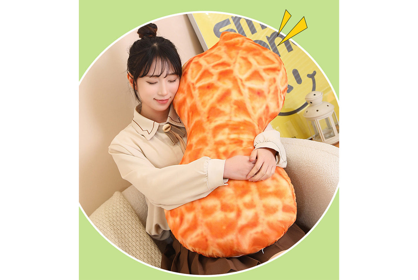 **Good Things Peanut Creative One-Piece Pillow/Head Cover**