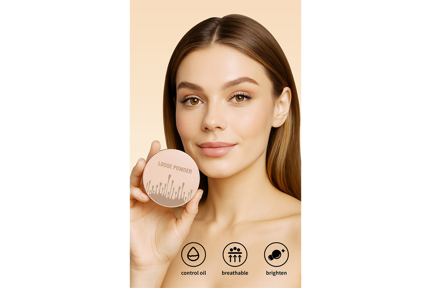 **Natural Concealing &amp; Oil-Control Setting Powder (5-Color Set)**