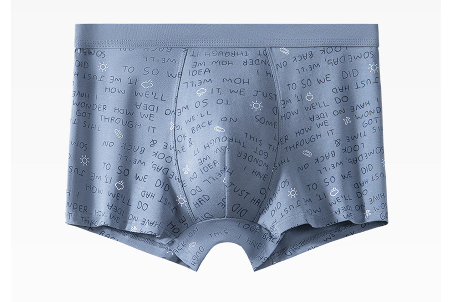 Men's Class A Pure Cotton Summer Sports Boxer Briefs