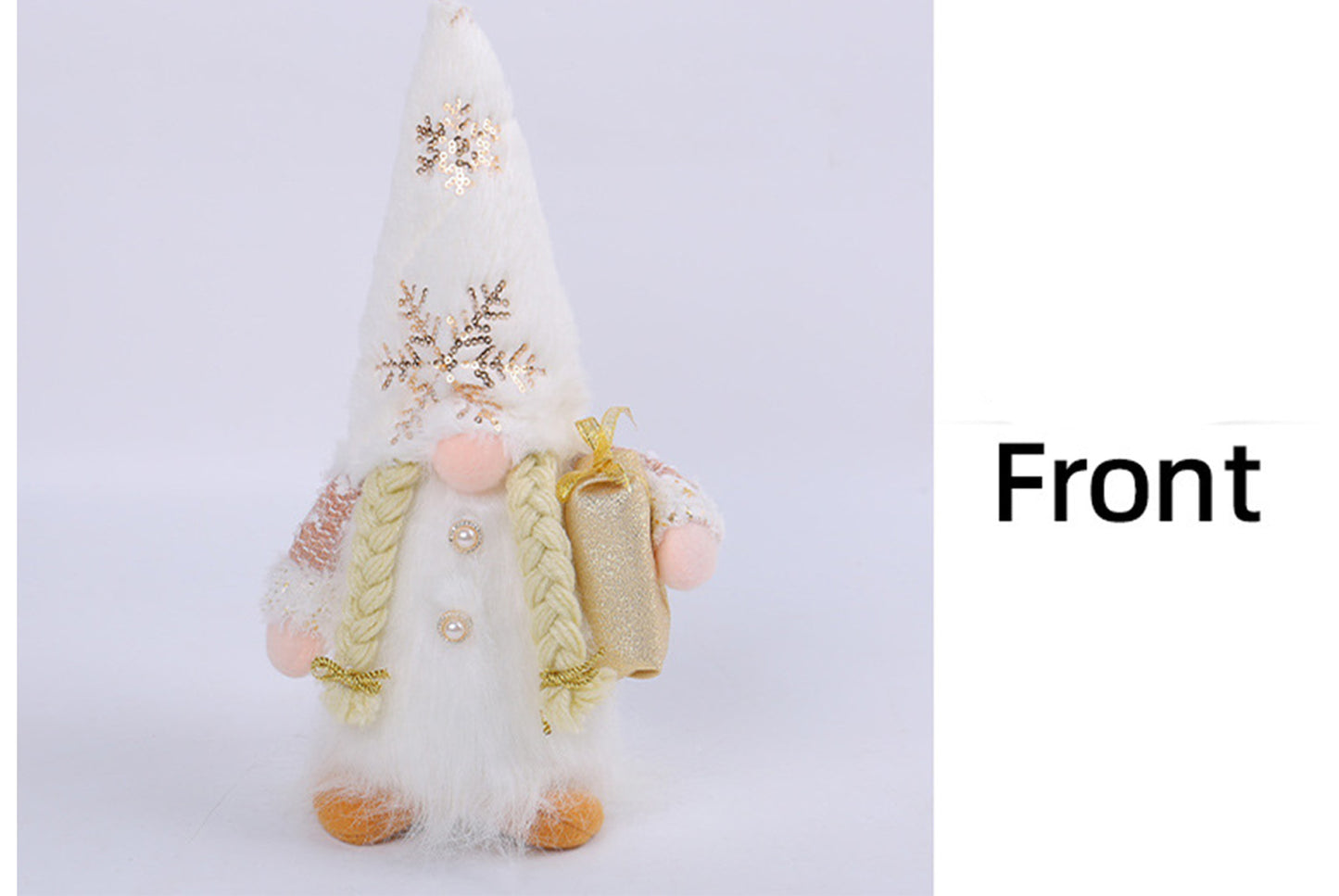 Sequined Plush Faceless Doll Ornament