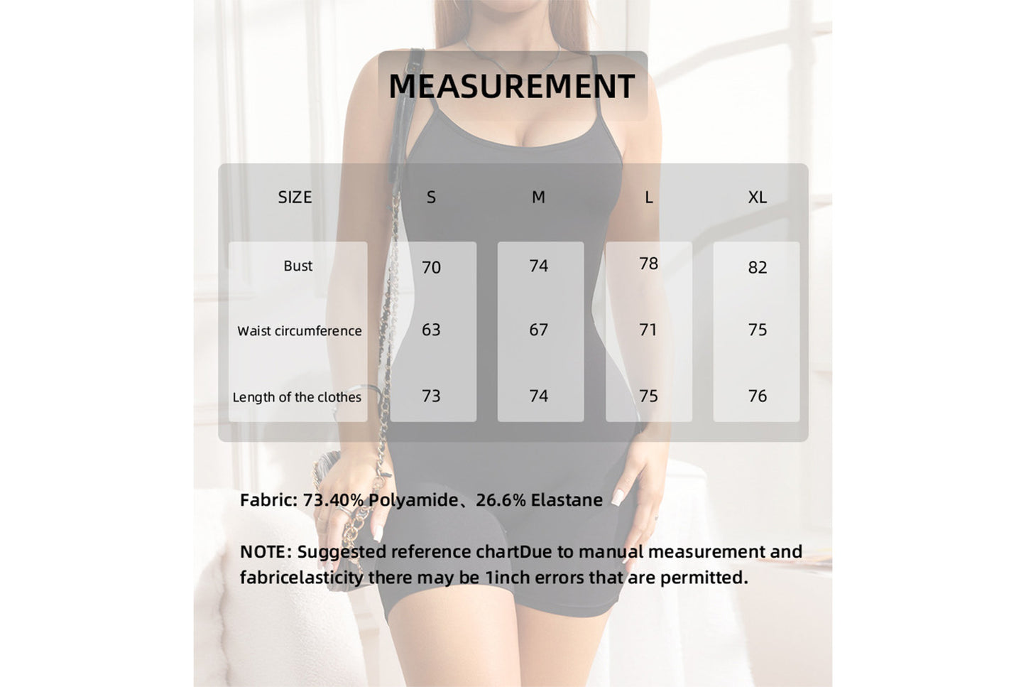 Sexy Backless Suspender Dress, Waist-Clinging