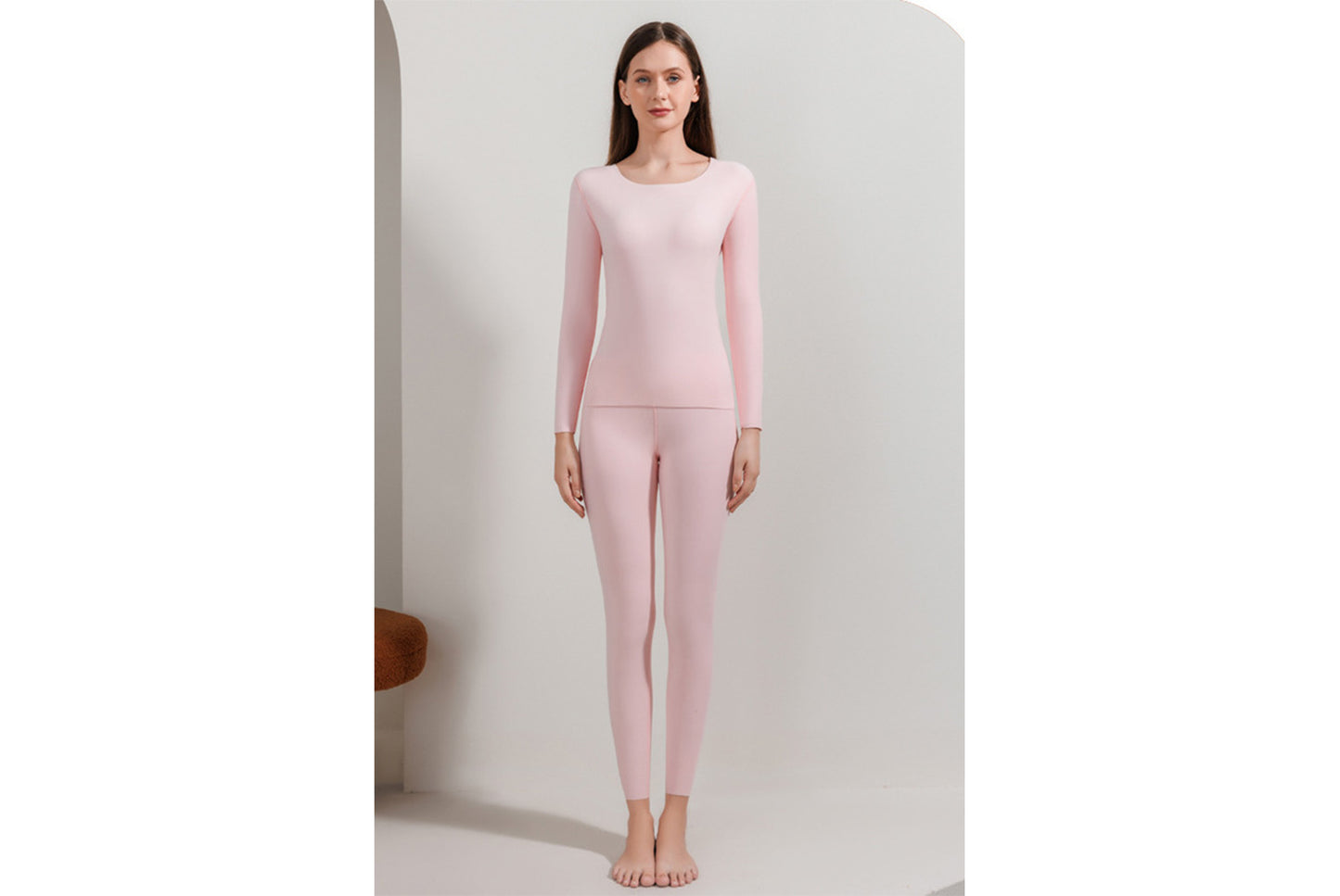 **Couple's Double-Sided Brushed Seamless Thermal Underwear Set**