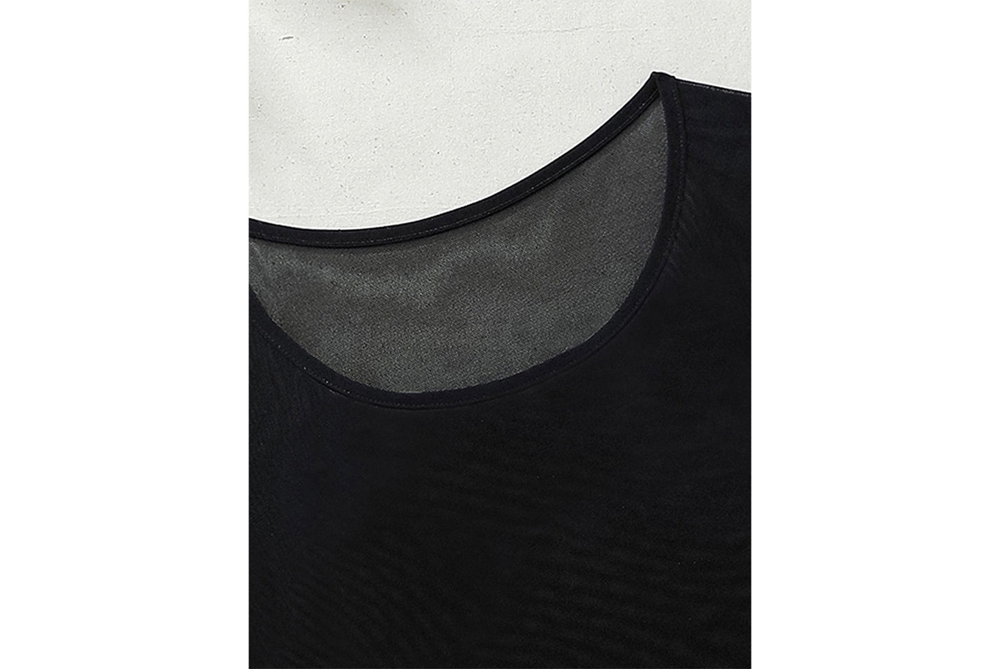 Sexy Sheer Long-Sleeved T-Shirt for Women - Slim-Fitting Underwear