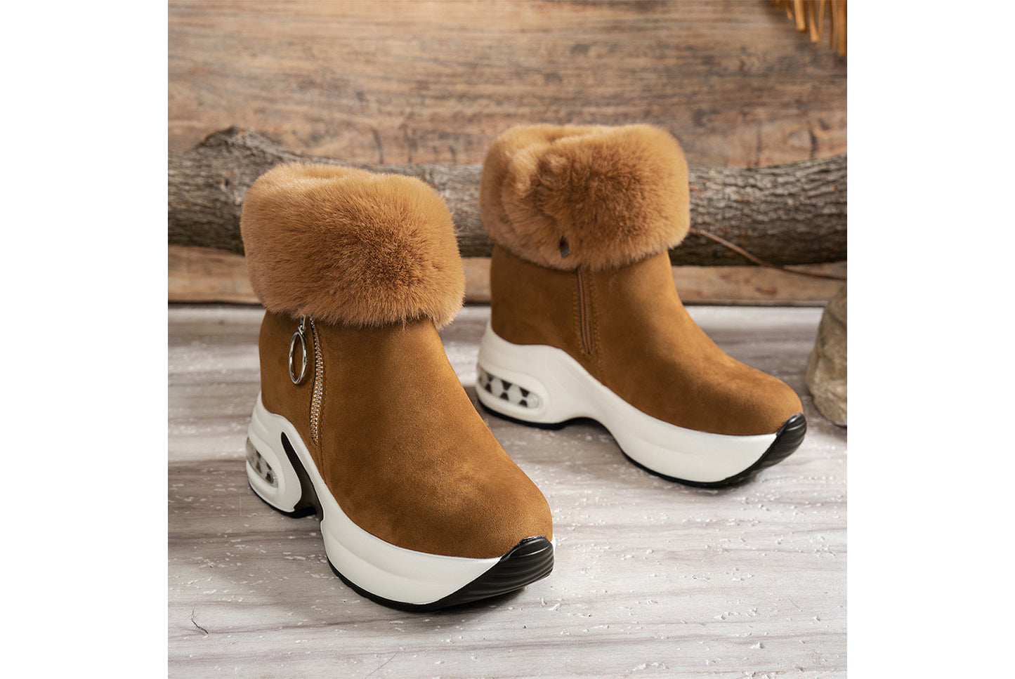 Fleece Lining for Warmth and Height Increase