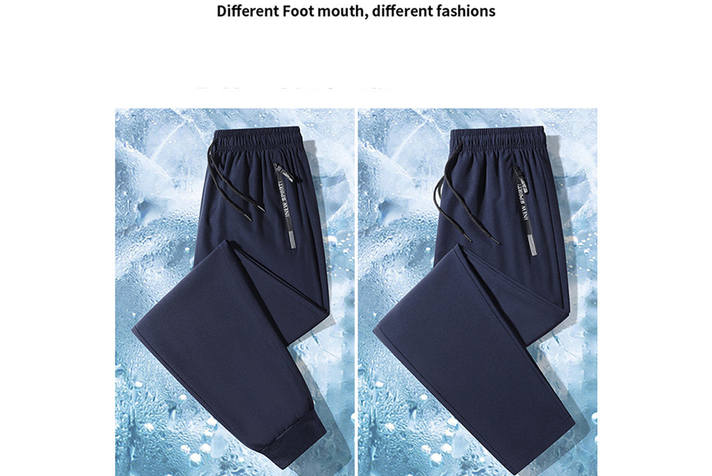 **Men's Ice Silk Pants - Cool, Breathable Casual Sweatpants**