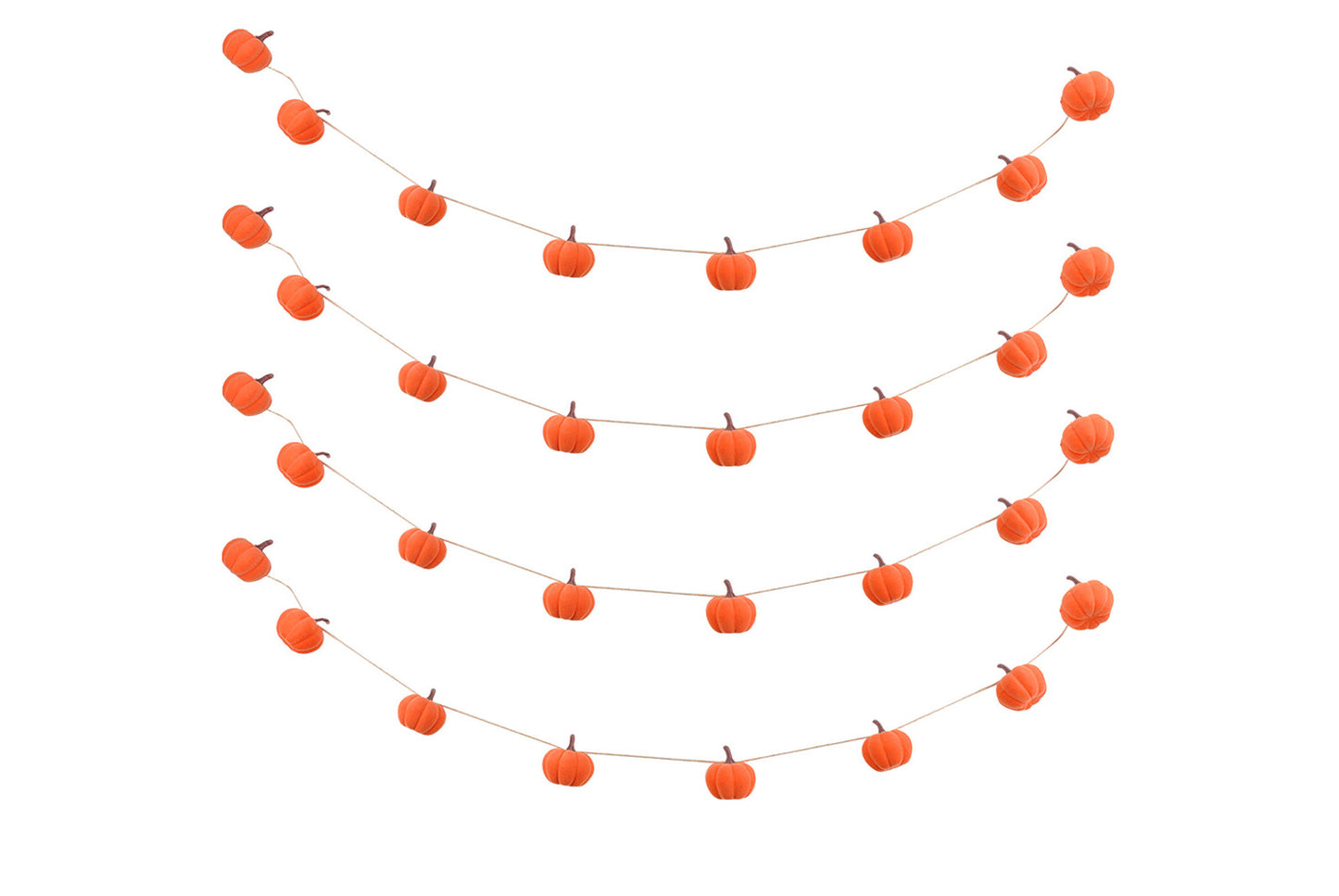 1.5m Outdoor Halloween Flocked Pumpkin Skewer