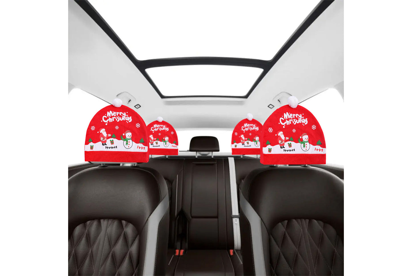Christmas Car Seat Covers - Holiday Car Decorative Cushion Covers