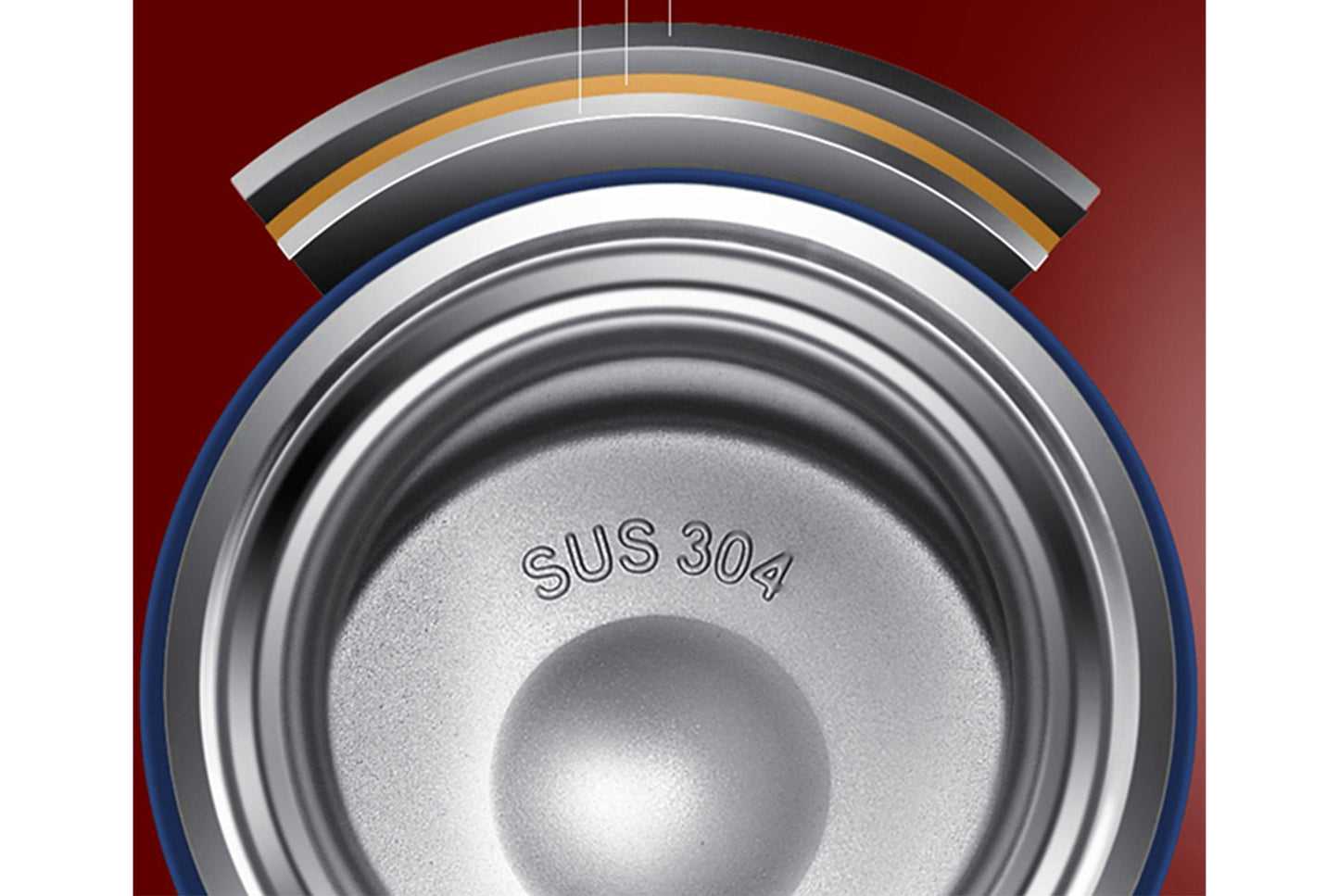 **304 Stainless Steel Smart Temperature-Insulated Water Bottle (Black 500ml)**