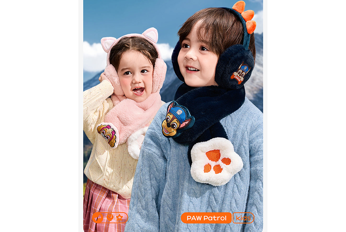 **Children's Warm Scarf and Earmuff **