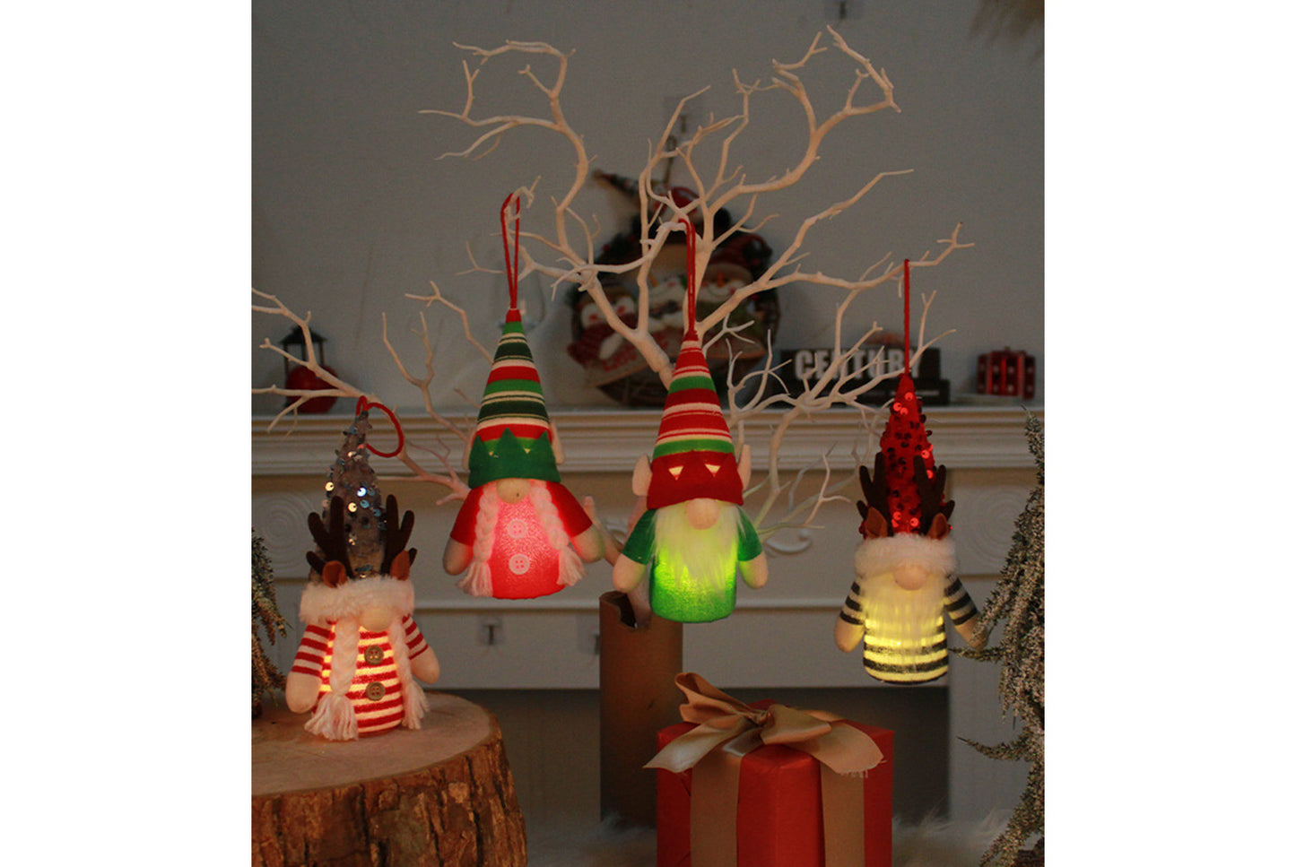 Faceless Old Man Deer Antler Doll Ornament