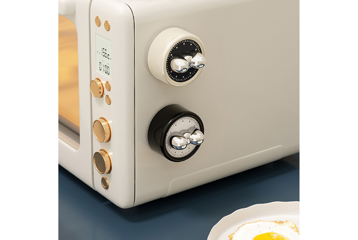 Visual Mechanical Kitchen Timer & Magnetic Countdown Alarm Clock