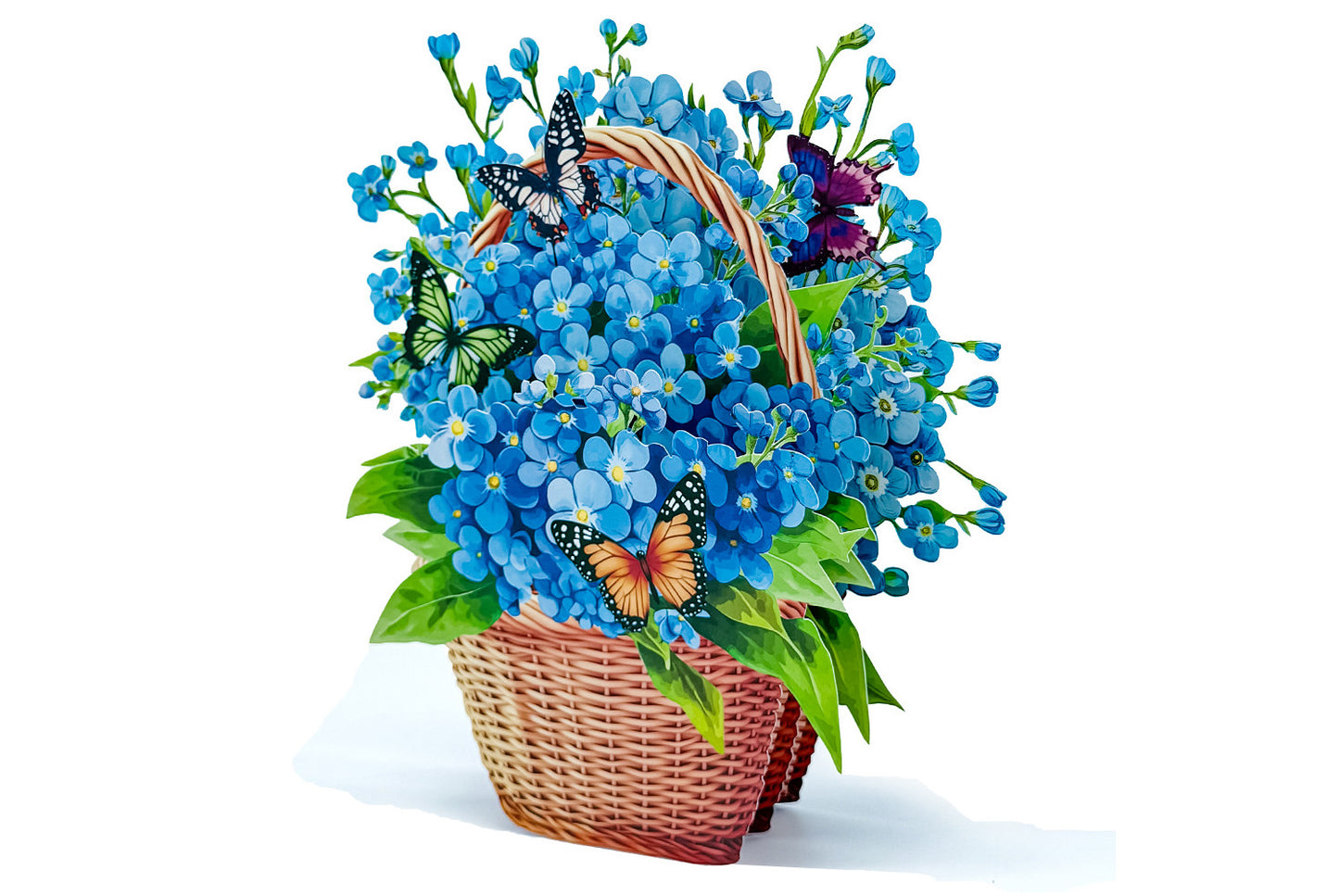 3D Pop-Up Greeting Card with Floral Design