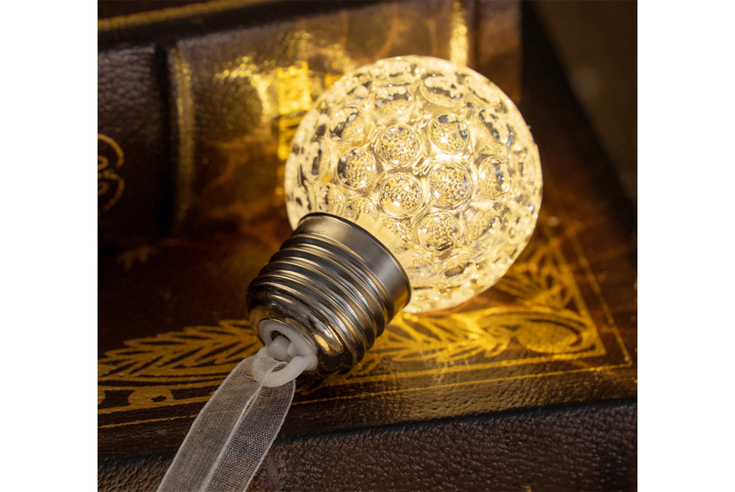 **LED Light-Up Crystal Ball Light - Festive Night Light**