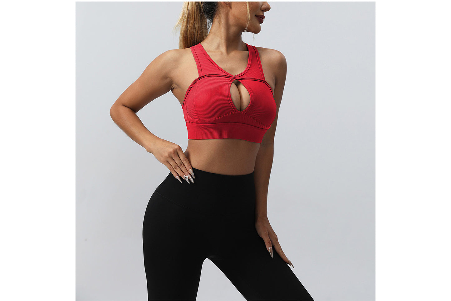 **High-Strength Shock-Insulating Sports Bra (Beautiful Back Yoga Bra)**
