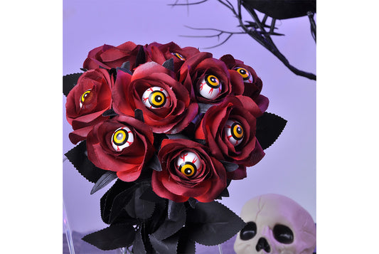 Halloween Scary Rose Decorations (10-Pack)