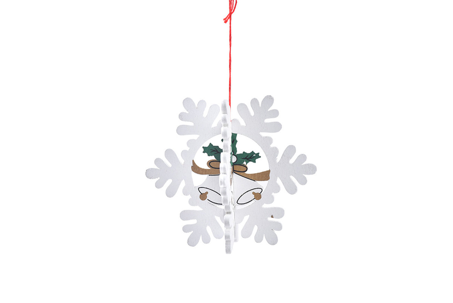 **Christmas Wooden Ornament Set - Multiple 3D Decorations**