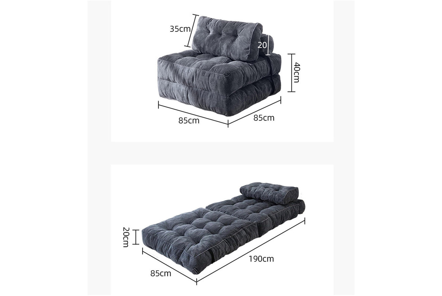 **Multifunctional Folding Sofa Bed (Compressed Vacuum Lazy Sofa)**