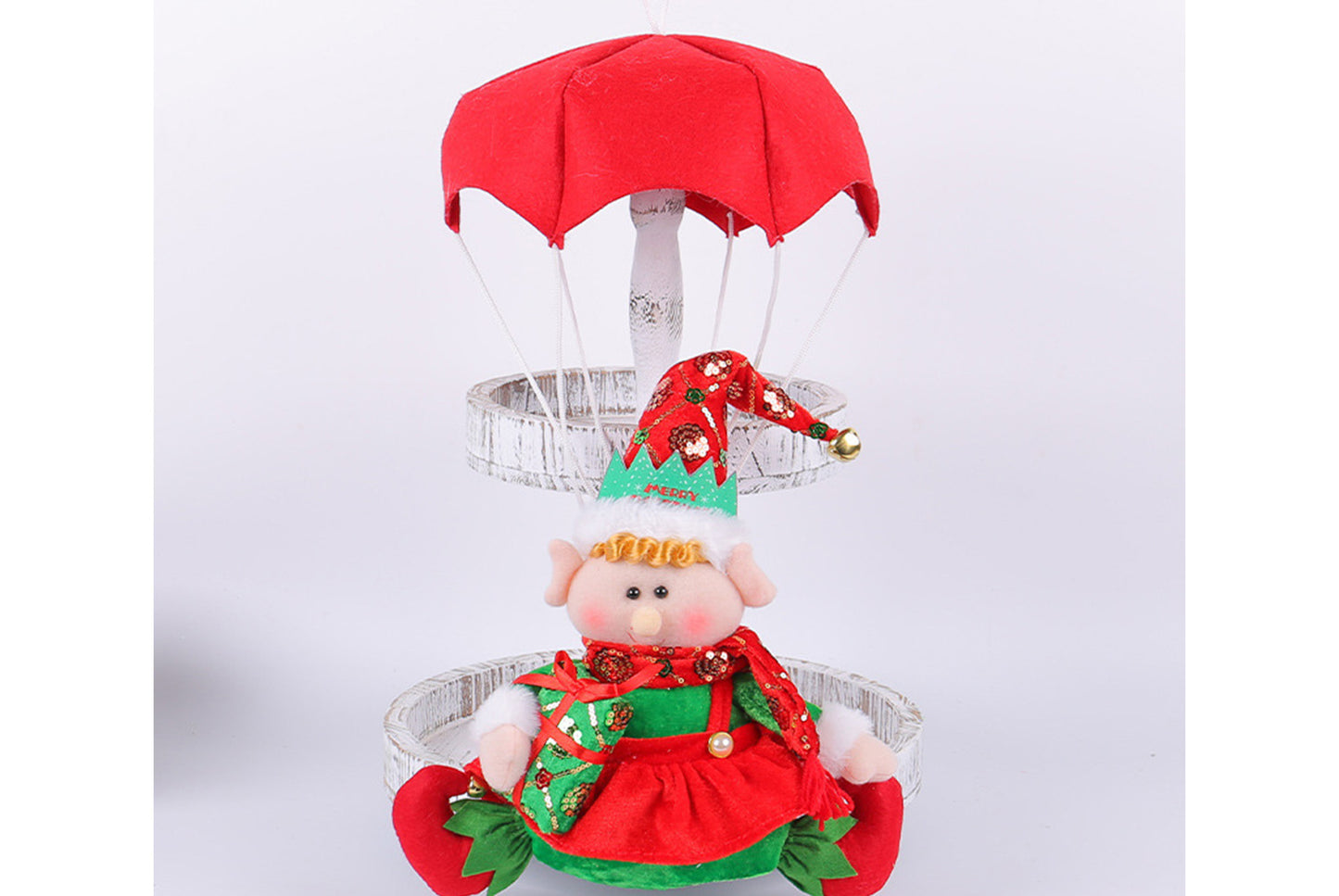 Christmas Parachute Figure Pendant