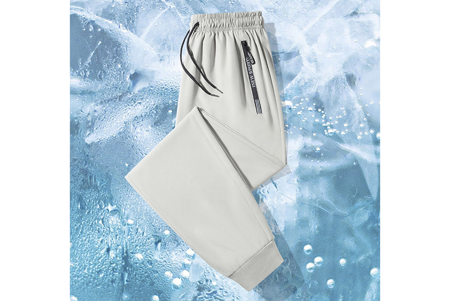 **Men's Ice Silk Pants - Cool, Breathable Casual Sweatpants**