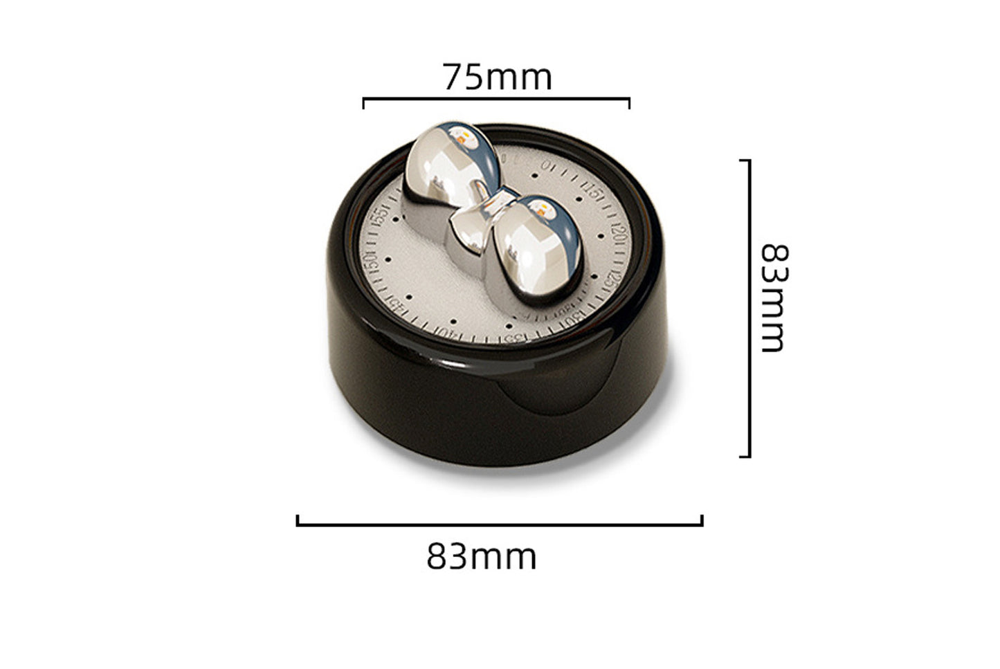 Visual Mechanical Kitchen Timer & Magnetic Countdown Alarm Clock