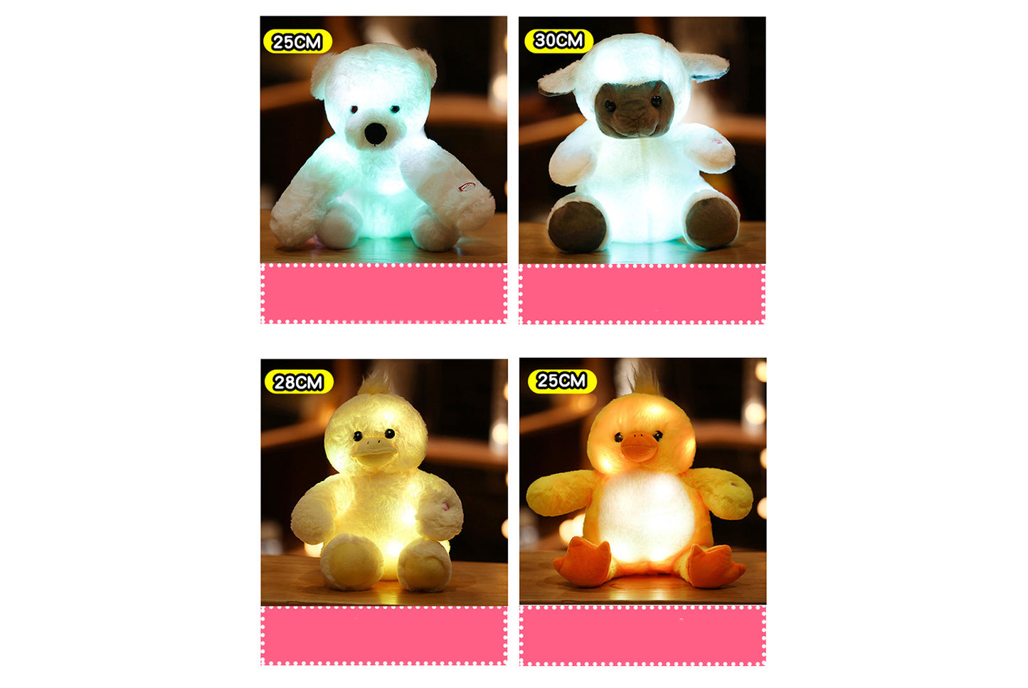 **Colorful Glowing Plush Toy | Creative Animal Gift Set**