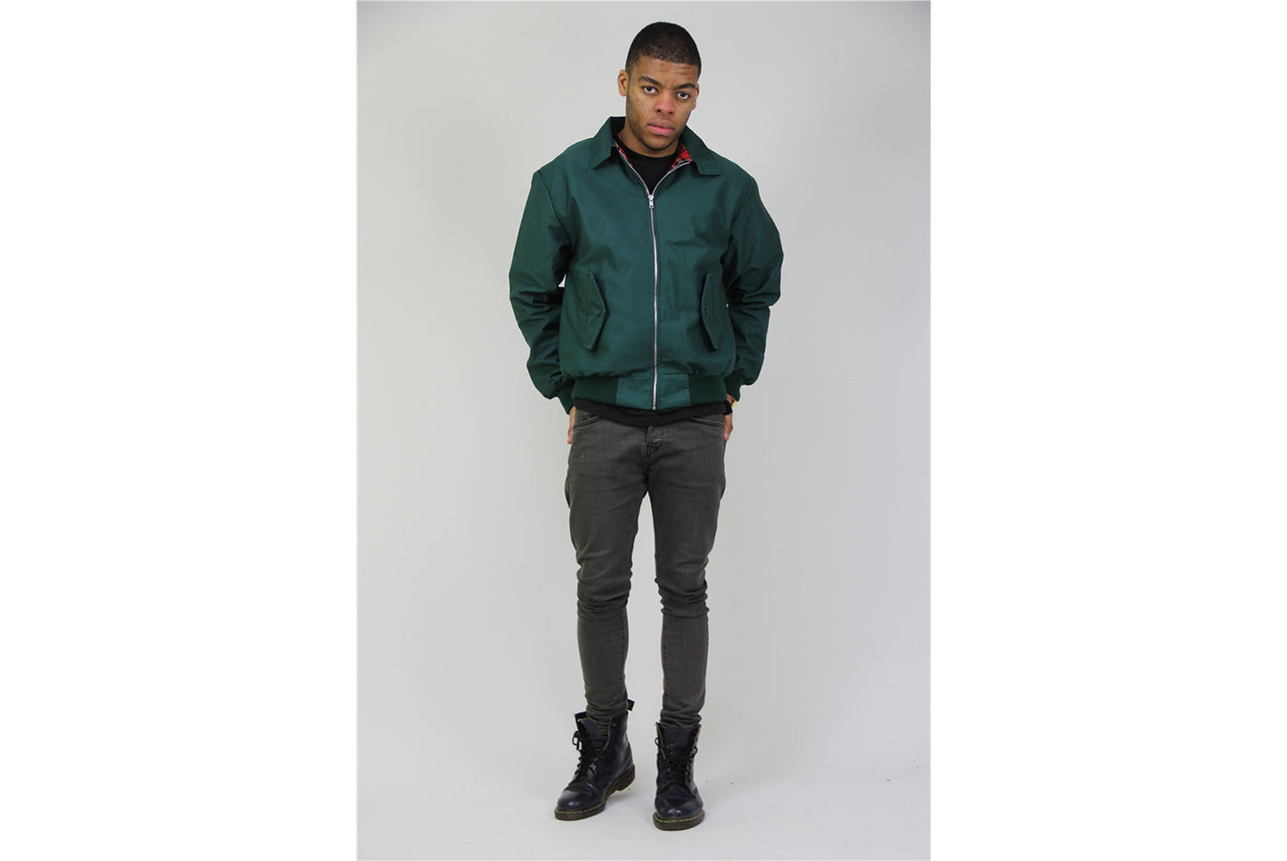 Stand-Collar Harrington Jacket