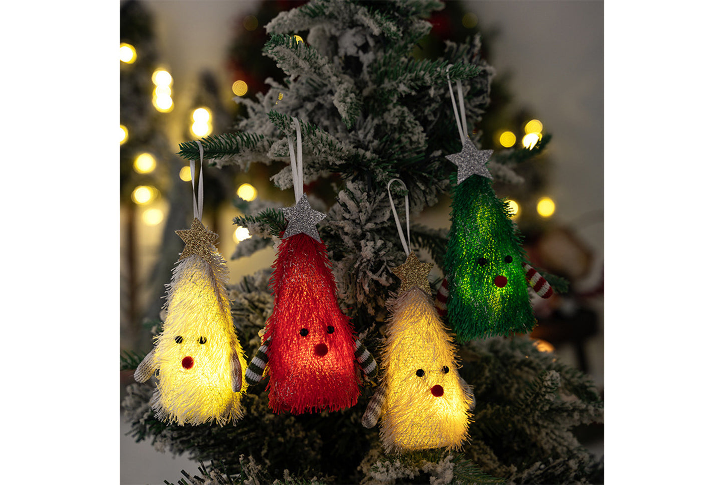 **Creative Light-Up Christmas Tree Pendant**
