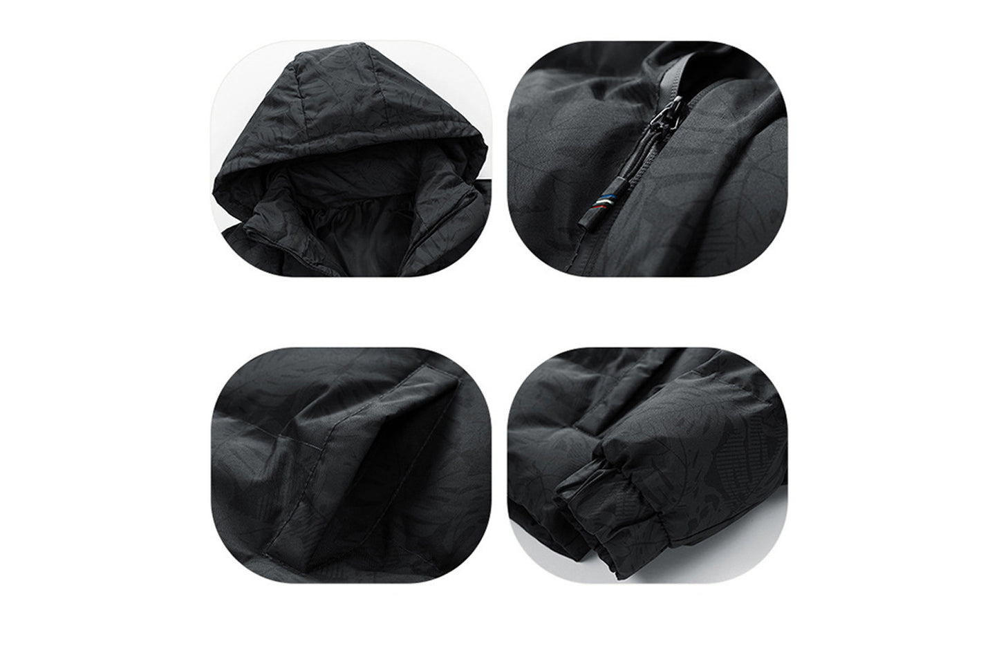 **Men's Hooded Cotton Jacket (Thickened, Warm, Multiple Colors Available)**