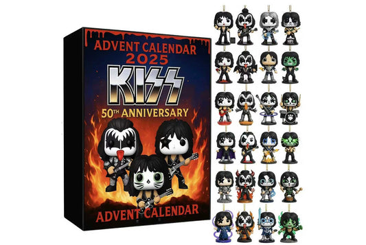 **KISS 2025 Countdown Calendar Box | Black Acrylic Advent Calendar**