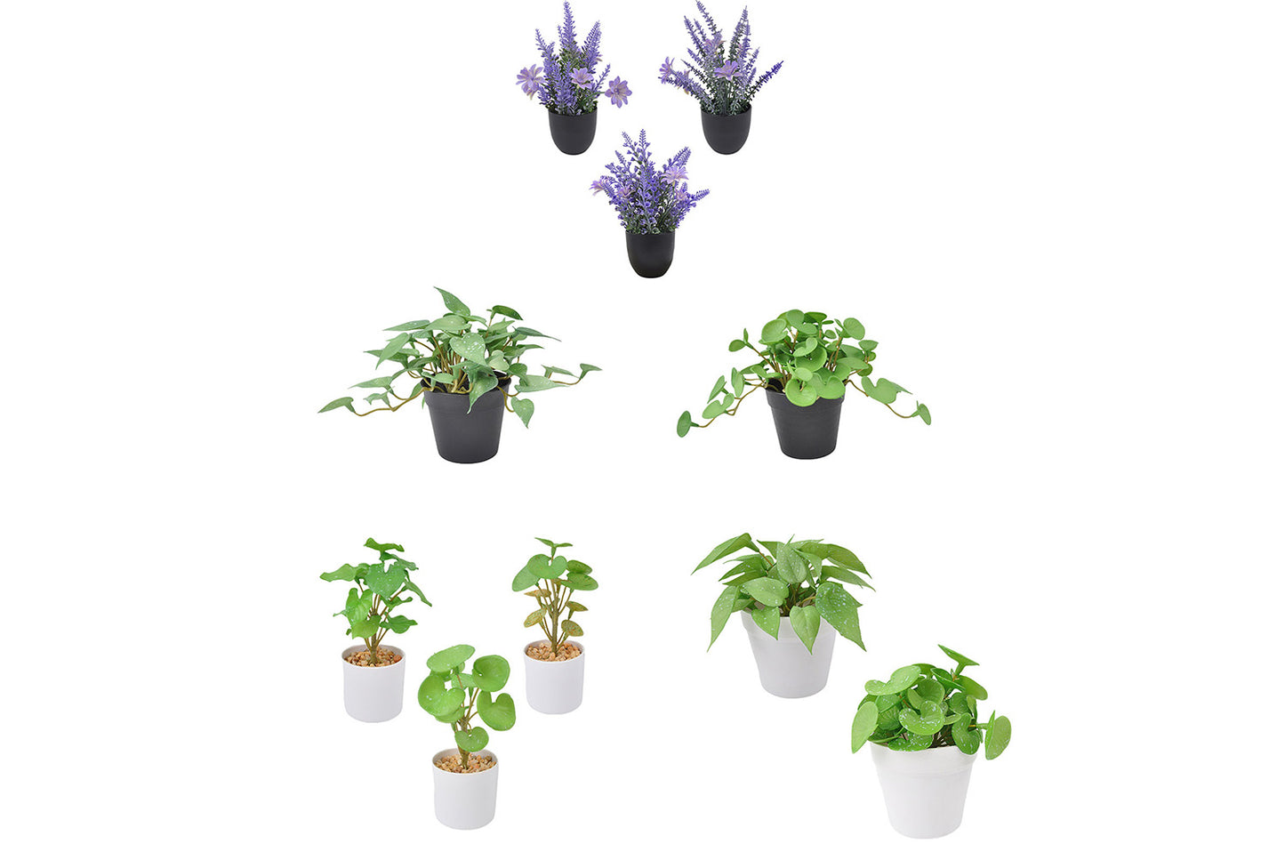 Halloween Simulated Plant Pots | Skull/White Pot/Succulent Series