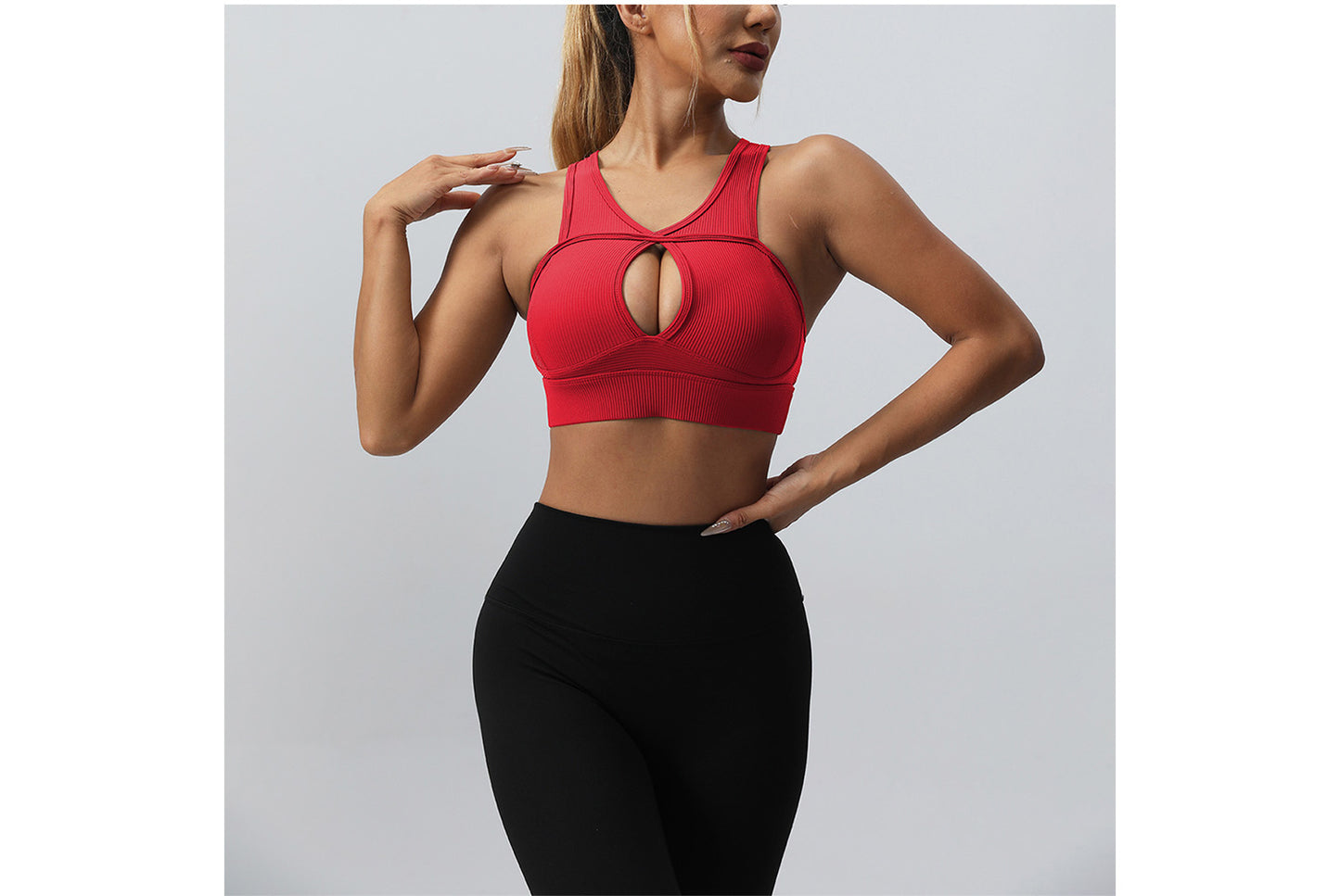 **High-Strength Shock-Insulating Sports Bra (Beautiful Back Yoga Bra)**