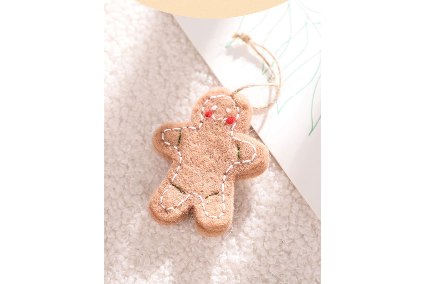 Santa Claus and Snowman Felt Pendant Gift Box