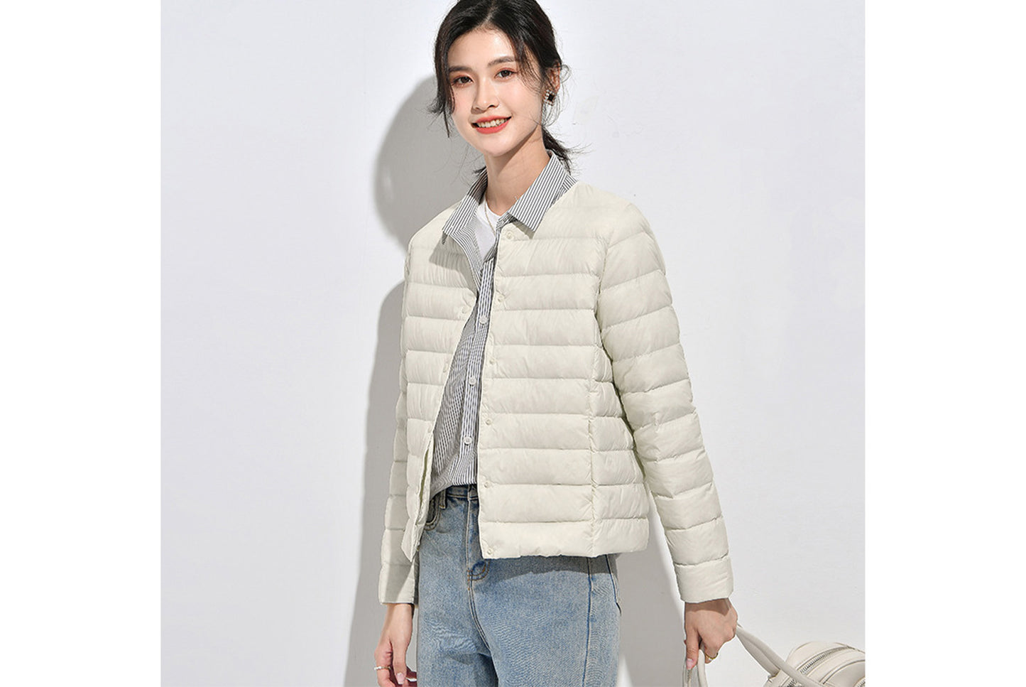 **Lightweight Down-Lined Down Jacket for Autumn/Winter (Warm Version)**