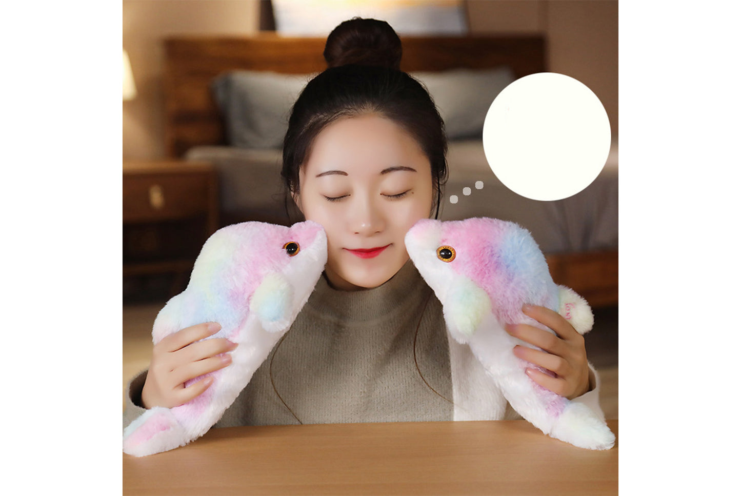 Colorful Glowing Dolphin Plush Toy