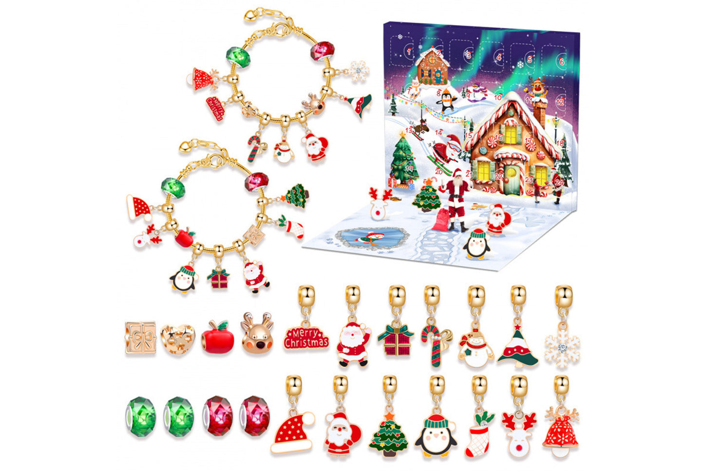 DIY Christmas Bracelet Blind Box Countdown Calendar