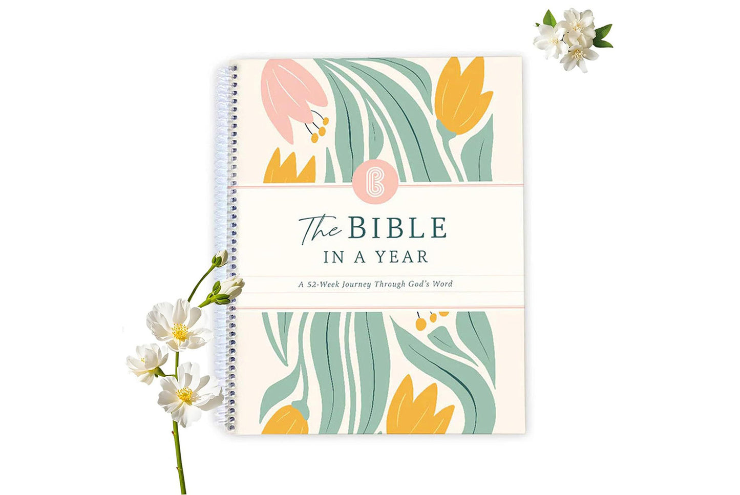 **52-Week Bible Study Book | Annual Devotional Workbook**