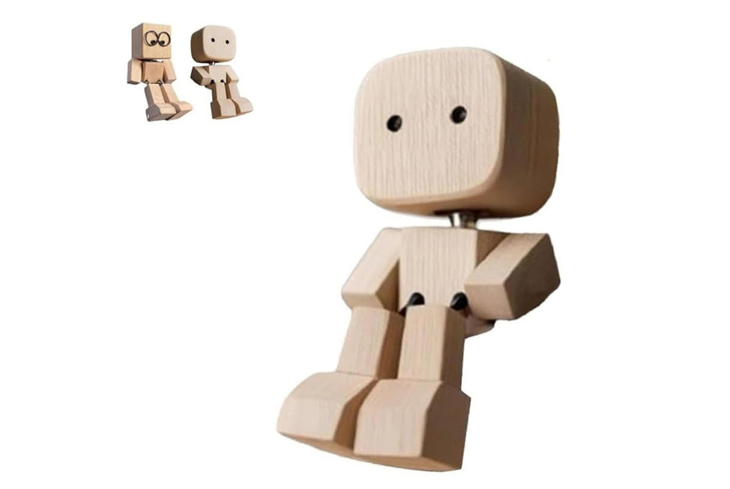 **Shaking Wooden Man Figurine | Shaking Wooden Man Car Decor**
